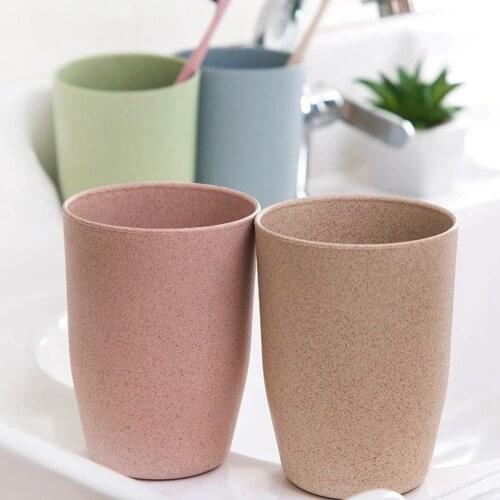1 Pcs Portable Solid color Travel Bathroom Accessory Home Plastic Toothbrush Holder Mug Gargle Washing Cup Bathroom Supplies