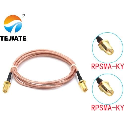 1PCS TEJIATE RPSMA Adapter Cable RPSMA-KY Convert RPSMAKY 8-90CM 1M 1.5M 2M Length Connector RG316 Wire