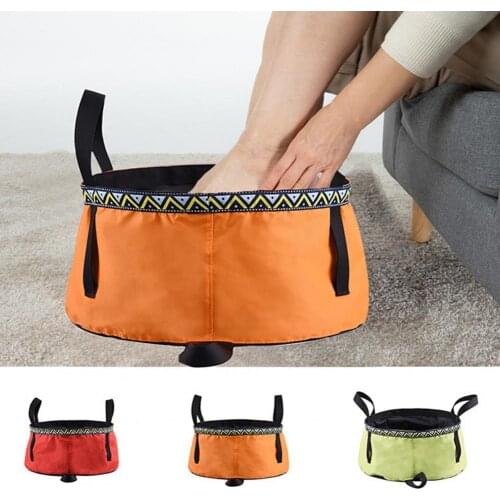 12L Portable Foldable Basin Travel Camping Washbasin Bucket Multifunctional Nyion Cloth Camping Wash Basins for Outdoor Tools