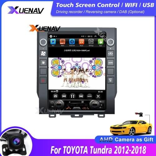 2din android car radio multimedia player For TOYOTA Tundra 2012-2018 car stereo auto radio head unit tesla style