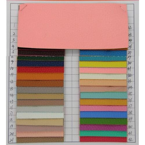 30 yards/lot PVC Colored edge embossed Litchi leather / synthetic PVC leather/ faux leather / factory wholesale / free shipping