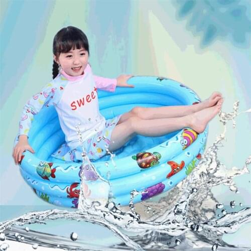 Childrens Swimming Pool Round Inflatable Pool Three Colors Outdoor Summer Childrens Paddling Pool Water Toys