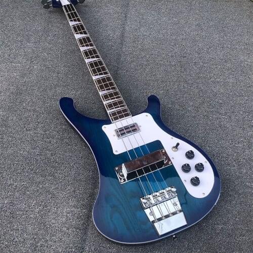 2020 custom electric guitar, Ruiken 4003-4 string bass guitar, ASH body of ash wood, neck through body, free delivery