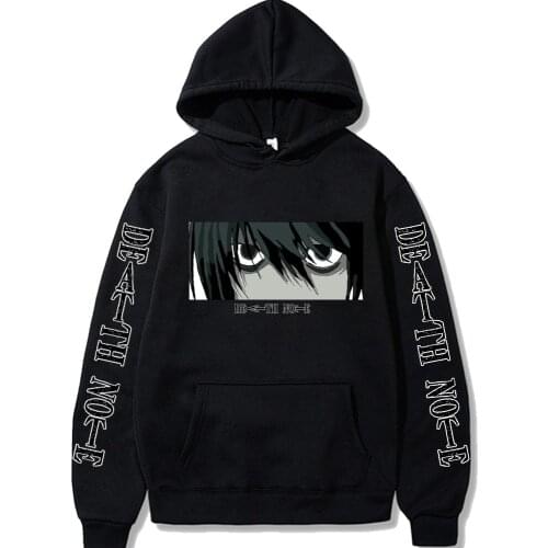 2021 Hot Death Note Eyes Hoodies Sweatshirts Men Women Funny Japanese Anime Streetwear Casual Unisex Hight Quality Tops