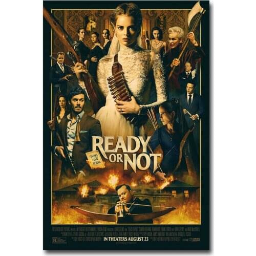 J0185 Ready Or Not Movie 2019 New Wall Sticker Silk Poster Art Light Canvas Home Decoration
