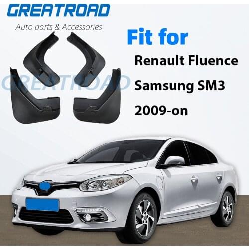 OE Styled Molded Car Mud Flaps For Renault Fluence Samsung SM3 2009-on Mudflaps Splash Guards Flap Mudguards Car Styling