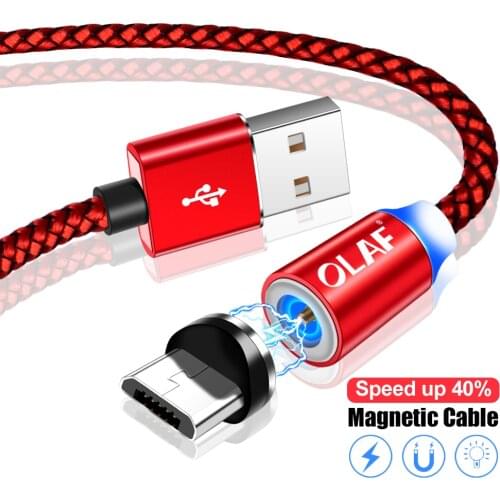 OLAF Magnetic Micro USB Cable 1M 2M Fast Charging Cord microusb cable for Samsung Xiaomi Huawei Mobile phone Cables Kabel Cabo