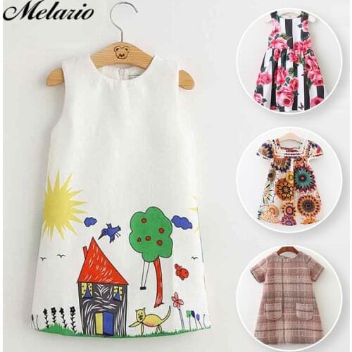 Melario Girls Dress 2020 Winter Kids Clothes Children Clothing Brand Cartoon Toddler Baby Autumn Spring Dress for Princess Party