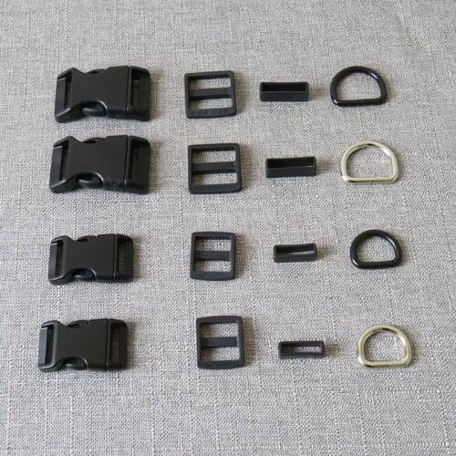 1 Set/pack 20mm 25mm Plastic buckle strap rectangular buckle adjuster for bag pet dog collar necklace sewing handmade accessory