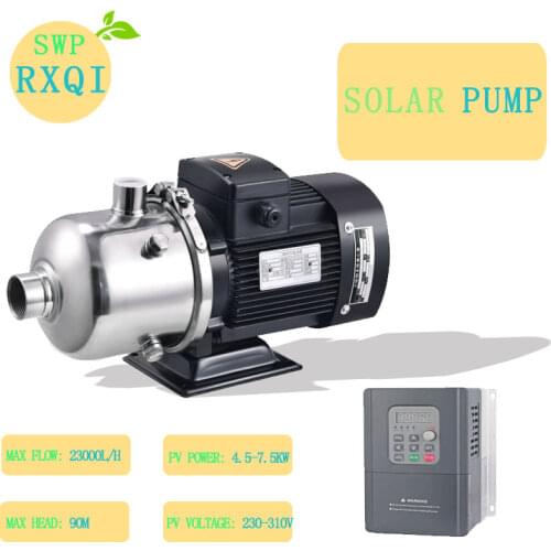 SOLAR SURFACE PUMP DC SS304 Impeller Algriculture Irrigation 216v 3000w or 4HP Max Flow 23000L/H Max Head 90m Inlet & Outlet 2"