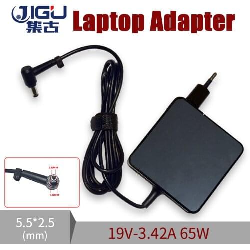 JIGU 19V 3.42A 65W Laptop Charger AC Adapter Power For Asus F80 F3 A40 A42 K52 K50in For Acer\Hp\Toshiba Laptop 5.5X2.5mm