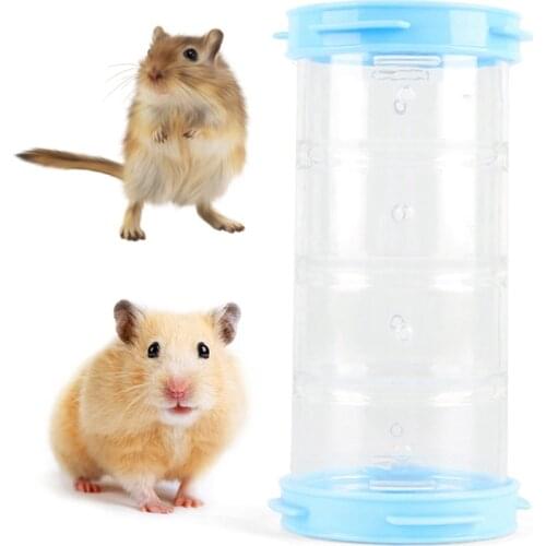 Hamster Tube Toy Plastic DIY Funny Mouse Cage Tunnel Small Animal External Pipe Training Play Connected External Tunnels Toys