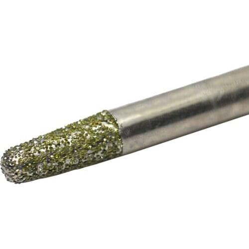 1pc 20deg 8*6mm cnc router Electroplated diamond stone carving tool stone engraving machine cutter stone cutting bits