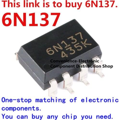 10PCS/Pack brand new original A 6N137 SOP8 surface mount driving optocoupler integrated circuit