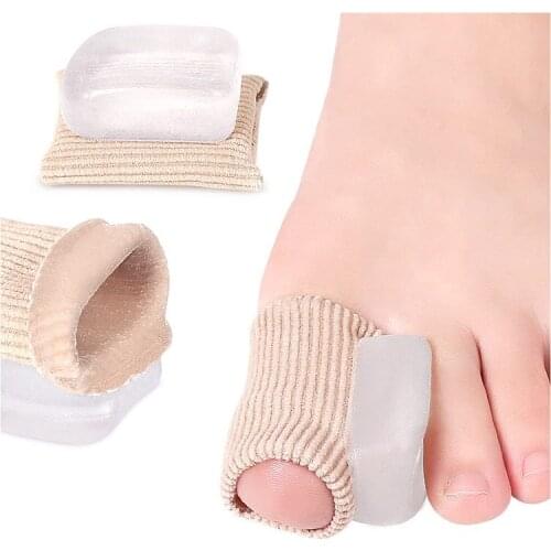 5 Pieces/Lot Skin Fiber Cover, Gel Bunion Valgus Separator To Divide Big Toe Bone And Orthopedic For Daily Foot Care