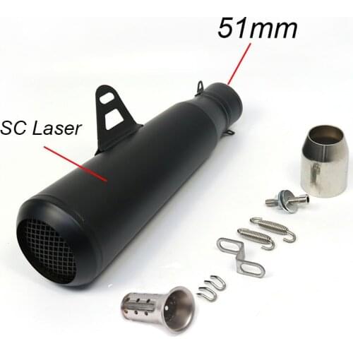 51mm 60mm Motorcycle DB killer Exhaust Pipe Muffler GP Laser Mark Racing Modified Silencer Escape Moto R6 CBR650 R15 S1000RR