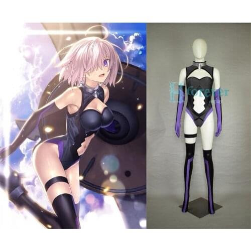 Anime! Fate/Grand Order FGO Mash Kyrielight Sexy Jumpsuits Uniform Cosplay Costume Halloween Suit For Women Free Shipping