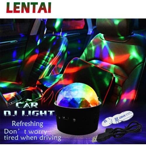 LENTAI Car LED Atmosphere light RGB DJ lamp For Toyota Avensis Rav4 Audi Q5 A6 Lifan X60 Renault Captur Skoda Yeti Ford Mondeo