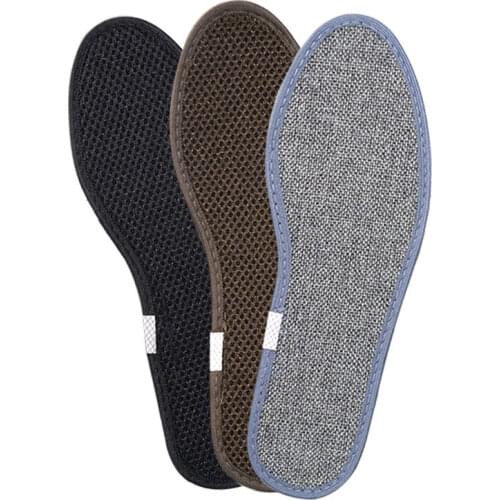 Bamboo Charcoal Insoles Pads For Shoes Inserts Sweat Breathable Deodorization Odor-proof Men Women Shoe Insole Padding Cushion