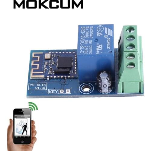 DC 12V Wireless Bluetooth Relay Module Self-locking/Momentary Switch Timer Delay Controller