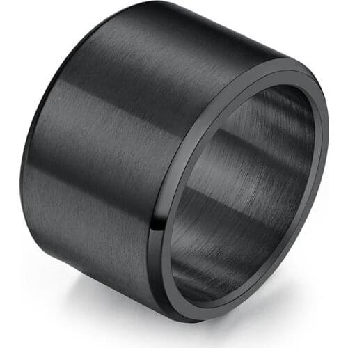 Big Large Statement Thumb Rings for Men Matte Finish Gold-ccolor Stainless Steel Fashion Jewelry Vintage Accessoires