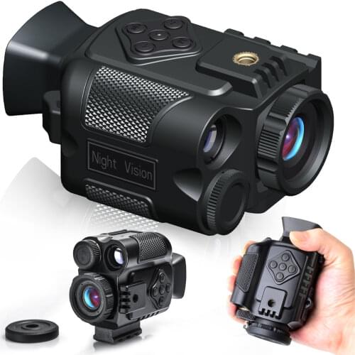 IR Infrared Night Vision Digital Mini Video Camera Monocular Scope 1-5X Zoom Camouflage Digital Night Vision Device for Hunting