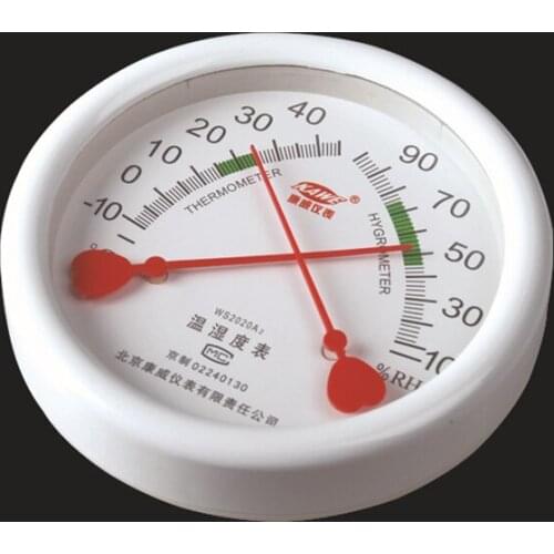 DHL/Fedex 100PCS Pointer Table High Precision Temperature Hygrometer Big Shed Cultivation Medical Special