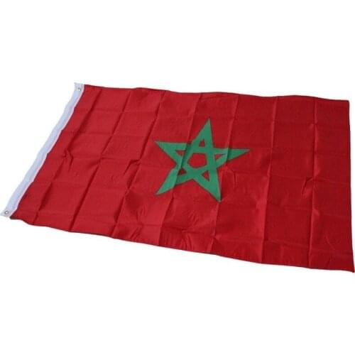 90 X 150cm Moroccan Flag Banner Hanging National Flags Moroccan Home Decoration Tool Polyester Flying Flag Drop Shipping