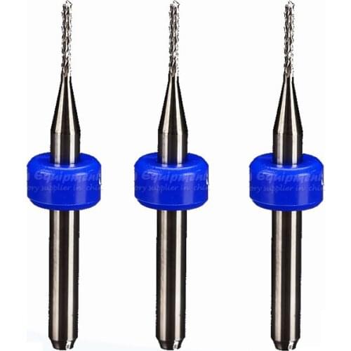 3pcs/lot 3.175mm*1mm High precision tungsten steel CNC engraving bits IC router machine dedicated chip grinding using