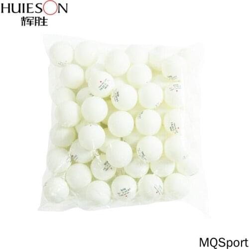 Huieson 100pcs/bag ABS Plastic Table Tennis Balls 40mm+ One Star New Material Ping Pong Balls for Teenagers Club Training D40