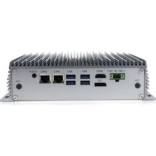 Cheap Intel i5 8265U 4COM Rs232 Windows 10 linux barebone fanless industrial Mini PC