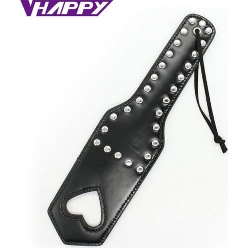 Leather Heart Shaped Spanking Paddle Flirt Clap Pat On Ass Male Female Sex Toys For Women Men Adult Couples Slave games bdsm
