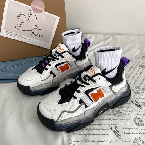 Chunky Sneakers Women 2021 Spring New Design Womens Sport Shoes Breathable Mesh Girls Brand Fashion Casual Shoes