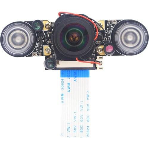 For Raspberry Pi Camera Module with Automatic IR-Cut Night Vision Camera 5MP HD Webcam for Raspberry Pi 4 Model B/3B+/3B/2B