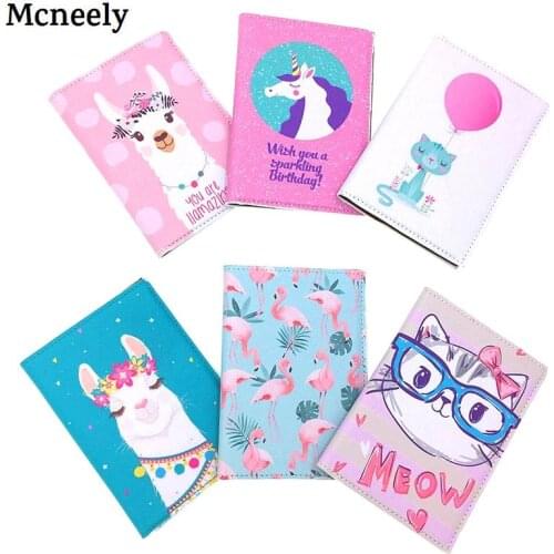 Alpaca Pattern Women Passport Cover Nice Documents Bags for Passport Cover Air Ticket ID Holder Travel Documents Organizer Case