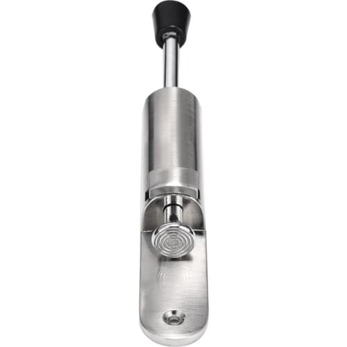 Luxury Stainless Steel Telescopic Door Stopper Silver Spring Loaded Step-On Door Holder Door Stops Mayitr