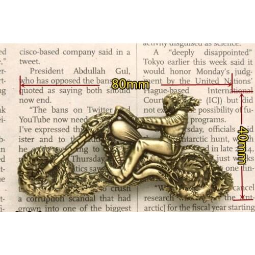 Luxury Motorcycle Club Badge Ghost Rider CLASSIC SKULL Biker Brooches For Jackets clothes Hat Bag Retro Metal Collar Pin Brooch