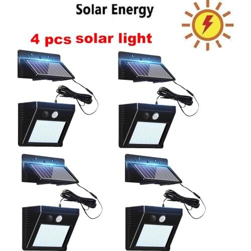 30 LED Led Garden Solar Lamp Motion Sensor Wall Light 3 Mode 30 LED Separable Solar Power Light Super Bright Security Waterproof