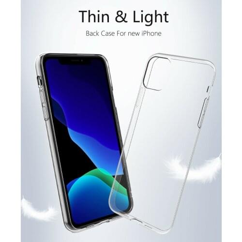 Ultra Thin Slim Transparent Silicone Case For iPhone X XS 11 Pro Max XR Soft Phone Shell For iphone 6 7 8 Plus 11 5 5S SE 2020