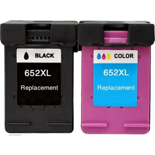 2pcs XiongCai compatible ink cartridge For HP 652 Deskjet 1115 2135 2136 2138 3635 3636 4536 4535 printer cartridge For HP652