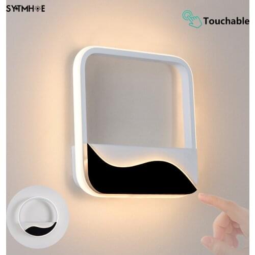 Modern 23W Bed Side Led Wall Lamp For Bedroom Home Decoration Ideas Collection Design Touchable Fancy Wall Light For Living Room