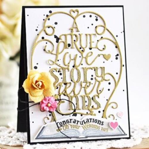Love Story Metal Cutting Dies Stencil for DIY Scrapbooking Photo Embossing Paper Cards Decorative Crafts Die Cuts