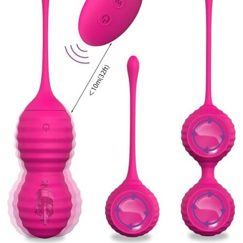 Female Sex Toys Vaginal Bulb Vibrator For Women Chinese Football Kegel Ball Geisha Trainer Remote Control Vibration Egg Anal Toy