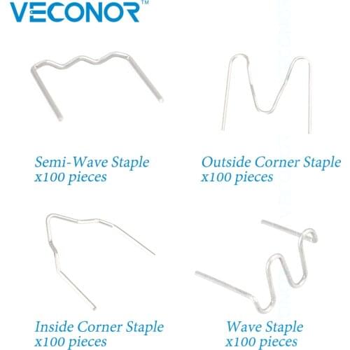 400Pcs Different Shape Staples For Hot Stapler Plastic Welder Bumper Repair Tool