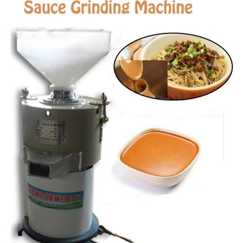 Vertical Stainless Steel Peanut Sauce Grinder Multi-functional Catsup Stone Ground Sesame Peanut Sauce Grinding Machine