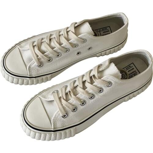 2018 Autumn New Canvas Female Retro Port Wind Student Wild Shoes