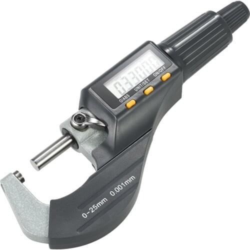 0-25mm Digital Micrometer Electronic Outside Micrometer Digital 0.001mm High Precision Depth Micrometer Micro Caliper