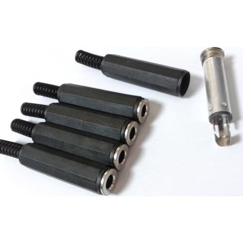 4000pcs lot 1/4" STEREO FEMALE TS Jack Plug 6.3mm Stereo Solder connector New