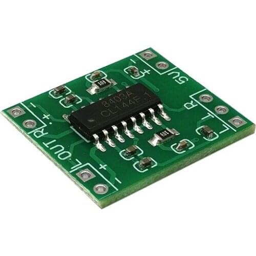 50pcs PAM8403 Super mini digital amplifier board 2 * 3W Class D digital amplifier board efficient 2.5 to 5V USB power supply