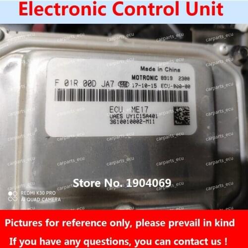 F01R00DJC9 3600010-AT41 F01RB0DJC9 ME17 ECU Electronic Control Unit F01R00DJA7 3610010002-M11F01RB0DJA7 For Zotye/Changan Car